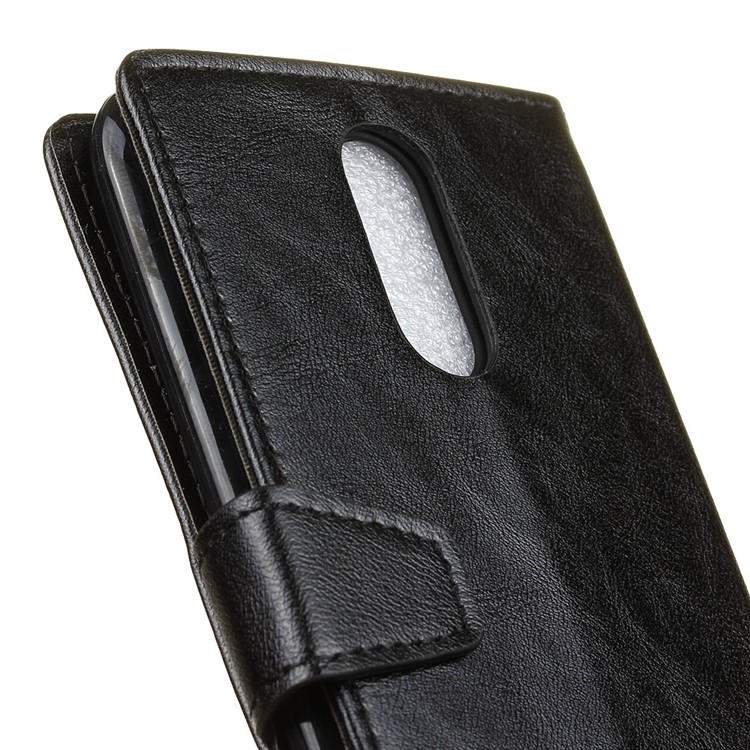 Crazy Horse Leather Wallet Case for LG K10 (2017) - Black-3