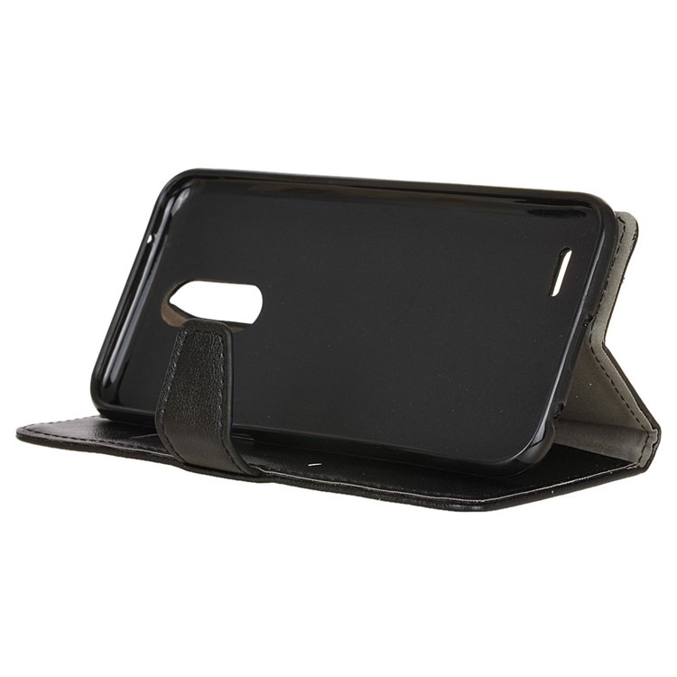 Crazy Horse Leather Wallet Case for LG K10 (2017) - Black-6