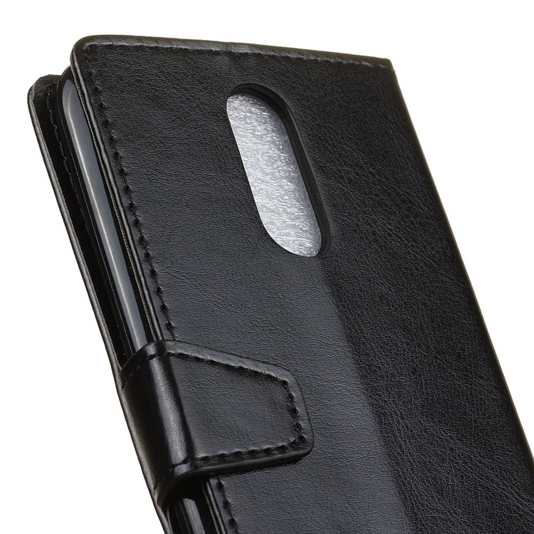 Crazy Horse Wallet Leather Stand Case for LG K10 (2017) - Black-3