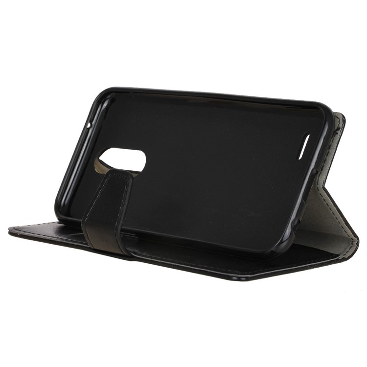 Crazy Horse Wallet Leather Stand Case for LG K10 (2017) - Black-6