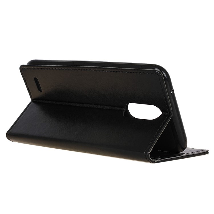 Crazy Horse Wallet Leather Stand Case for LG K10 (2017) - Black-7