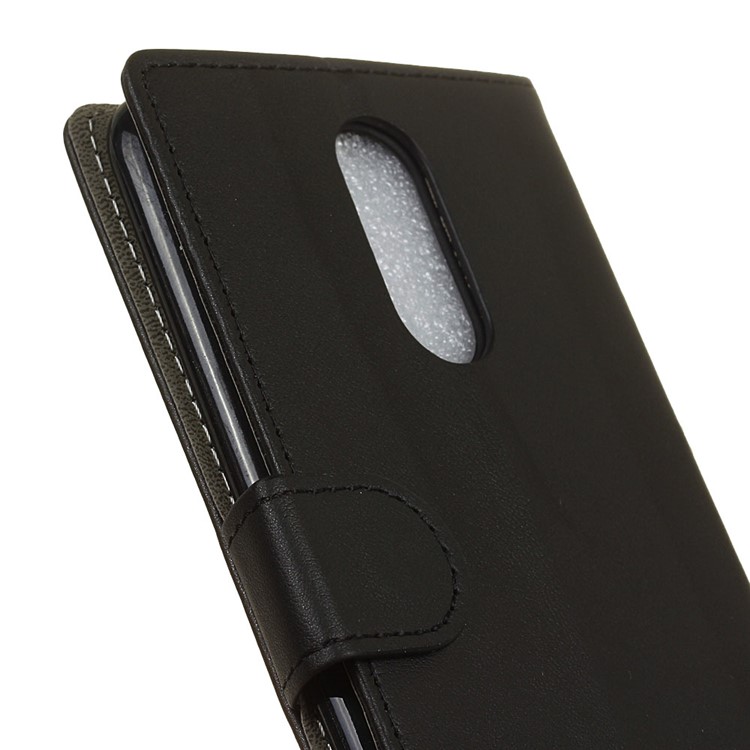 Wallet Leather Stand Case for LG Aristo LV3 MS210 / K8 2017 M200N - Black-4