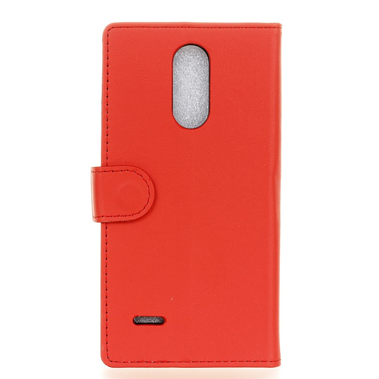 Wallet Leather Protection Case for LG Aristo LV3 MS210 / K8 2017 M200N - Red-3