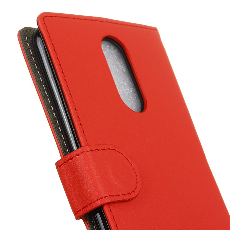 Wallet Leather Protection Case for LG Aristo LV3 MS210 / K8 2017 M200N - Red-4