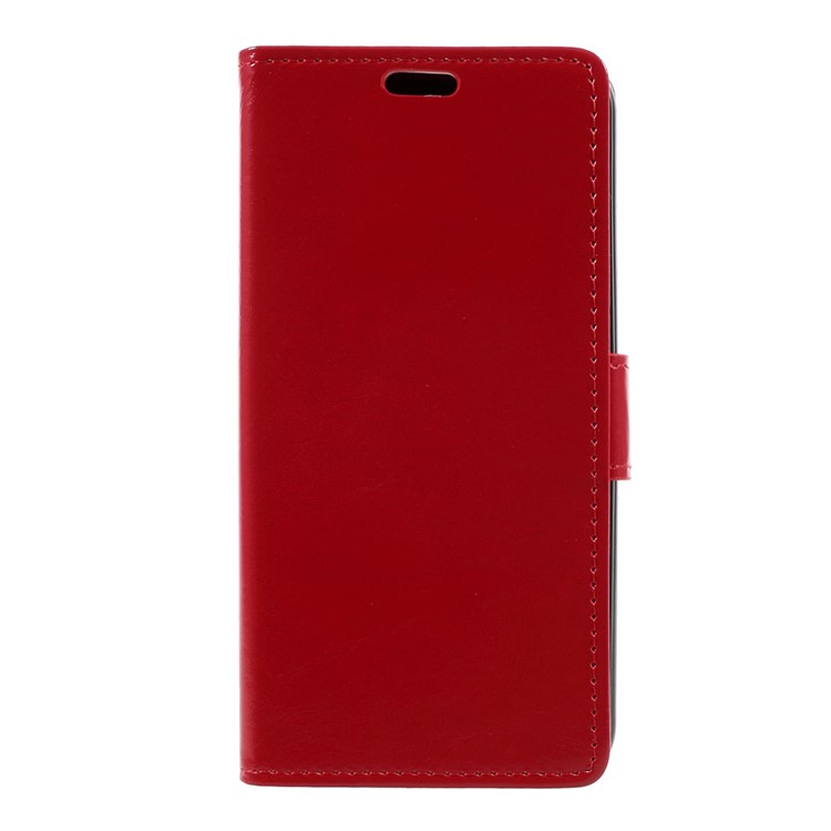 Crazy Horse PU Leather Wallet Phone Cover for LG K4 (2017) EU Version - Red-1