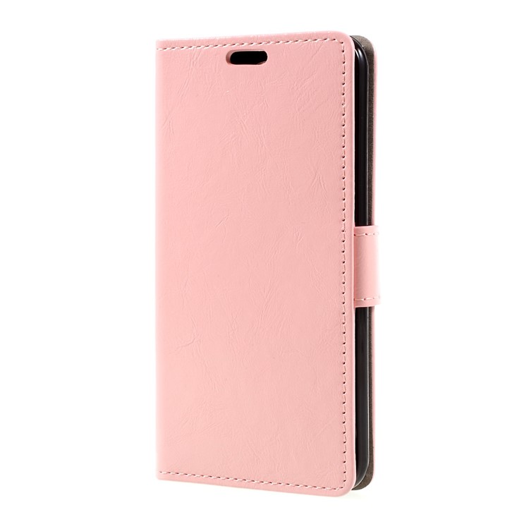 Crazy Horse Stand Wallet Leather Mobile Case for LG K4 (2017) EU Version - Pink-2