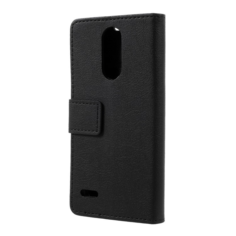 For LG K4 (2017) EU Version Flip Stand Wallet PU Leather Case Accessory - Black-2