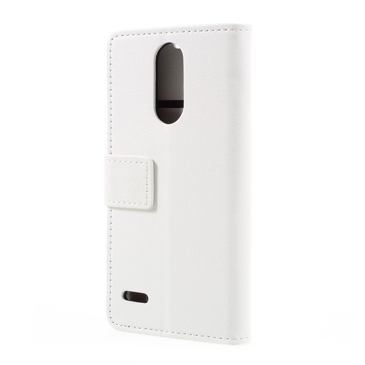 Stand Wallet PU Leather Mobile Phone Case for LG K4 (2017) EU Version - White-3