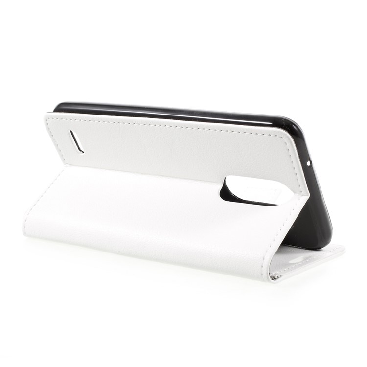 Stand Wallet PU Leather Mobile Phone Case for LG K4 (2017) EU Version - White-5