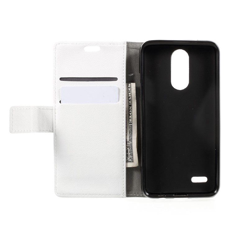 Stand Wallet PU Leather Mobile Phone Case for LG K4 (2017) EU Version - White-6