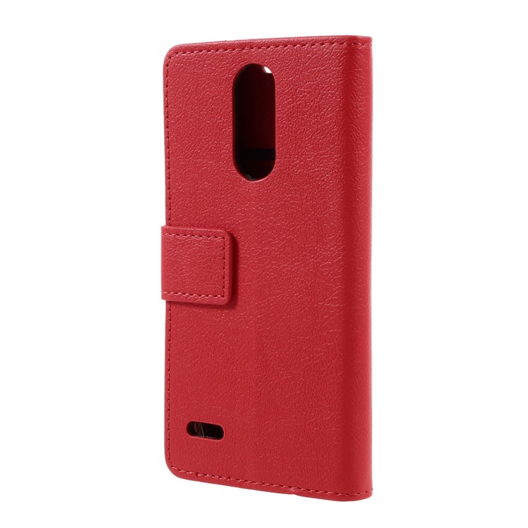 Stand PU Leather Wallet Phone Cover for LG K4 (2017) EU Version - Red-3