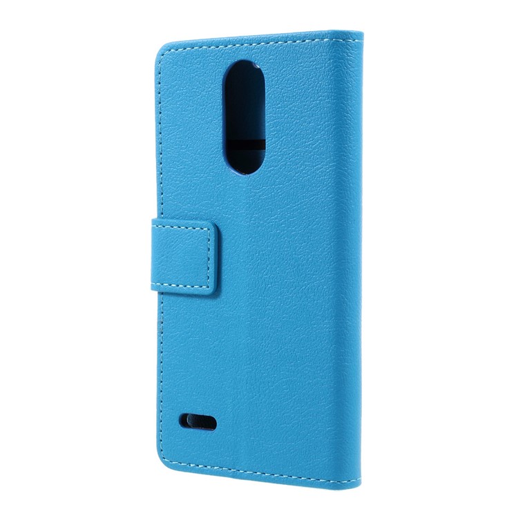 Stand Wallet PU Leather Case Phone Accessory for LG K4 (2017) EU Version - Blue-3