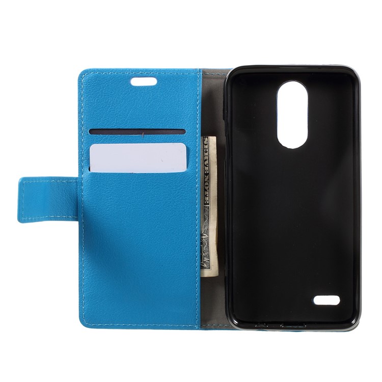 Stand Wallet PU Leather Case Phone Accessory for LG K4 (2017) EU Version - Blue-6
