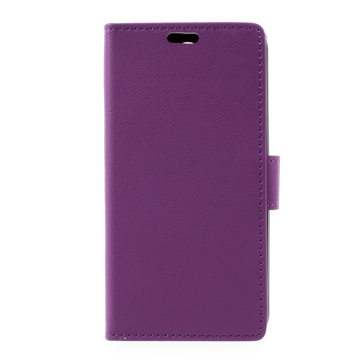 Flip Stand Leather Wallet Case Shell for LG K4 (2017) EU Version - Purple-1