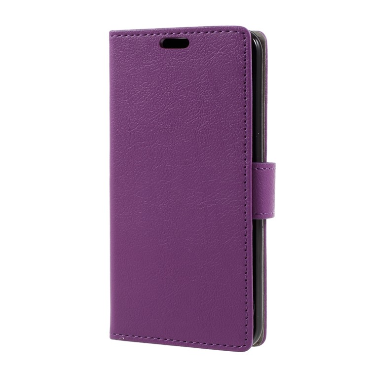 Flip Stand Leather Wallet Case Shell for LG K4 (2017) EU Version - Purple-2