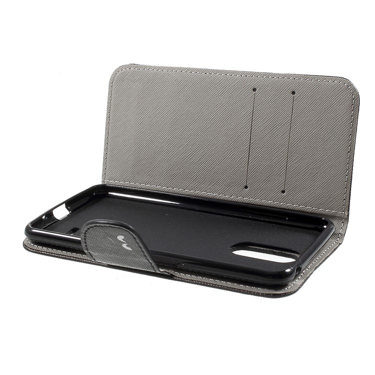 Patterned Leather Folio Flip Cover with Card Slots for LG K4 (2017) EU Version - Do Not Touch My Phone-5