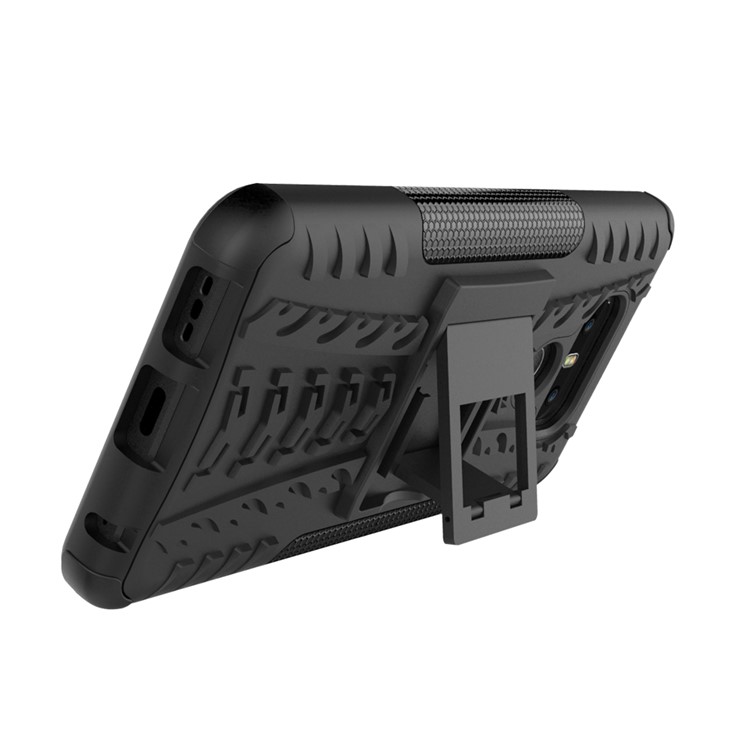 Tyre Pattern Kickstand 2-In-1 Cell Phone Case PC + TPU for LG G6 - Black-10