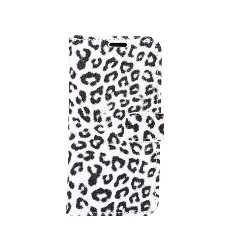 For LG G6 Leopard Pattern Leather Wallet Mobile Phone Case - White-2
