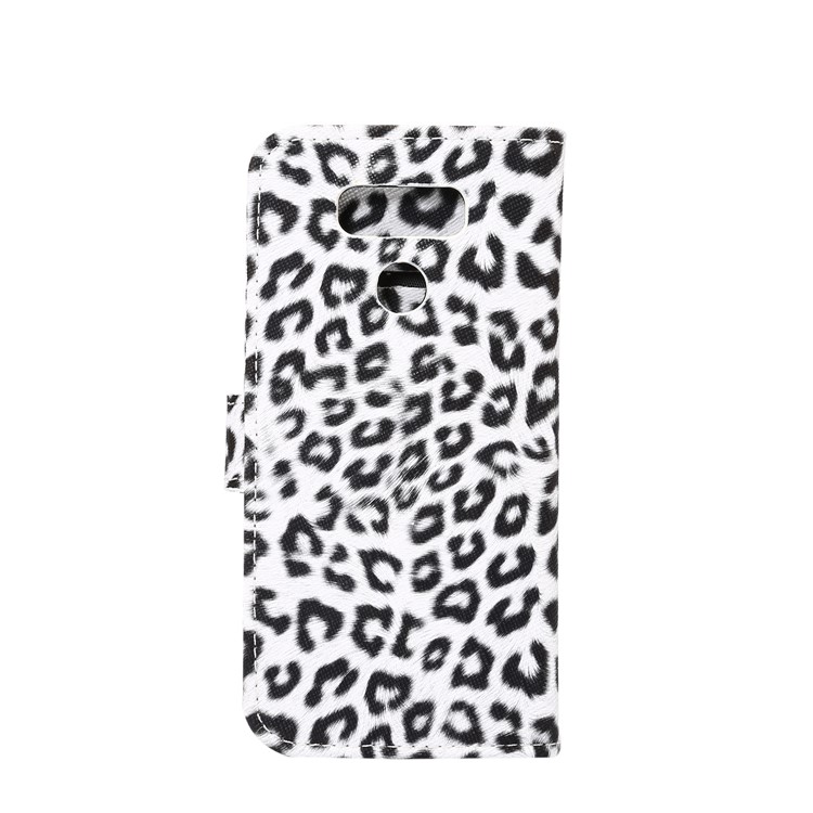 For LG G6 Leopard Pattern Leather Wallet Mobile Phone Case - White-3