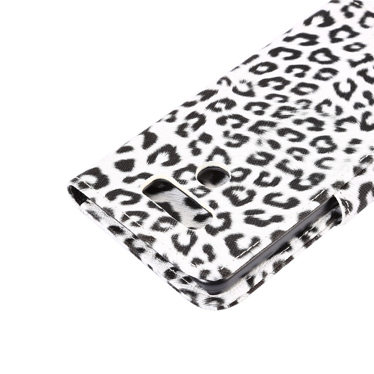 For LG G6 Leopard Pattern Leather Wallet Mobile Phone Case - White-7
