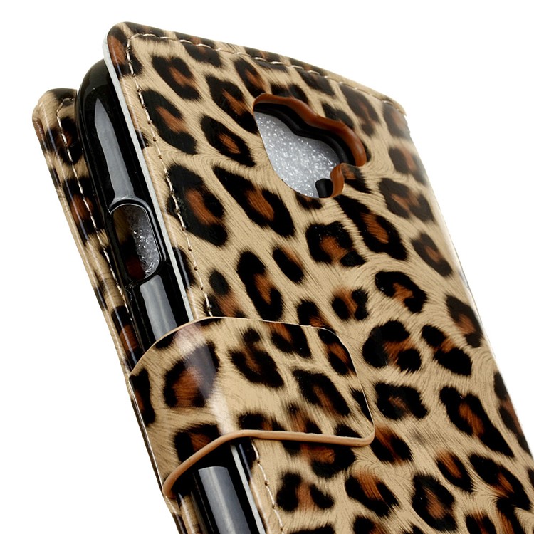 Leopard Pattern PU Leather Wallet Mobile Phone Case with Stand for LG K3 (2017)-3