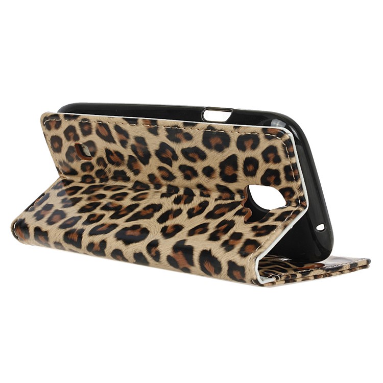Leopard Pattern PU Leather Wallet Mobile Phone Case with Stand for LG K3 (2017)-6