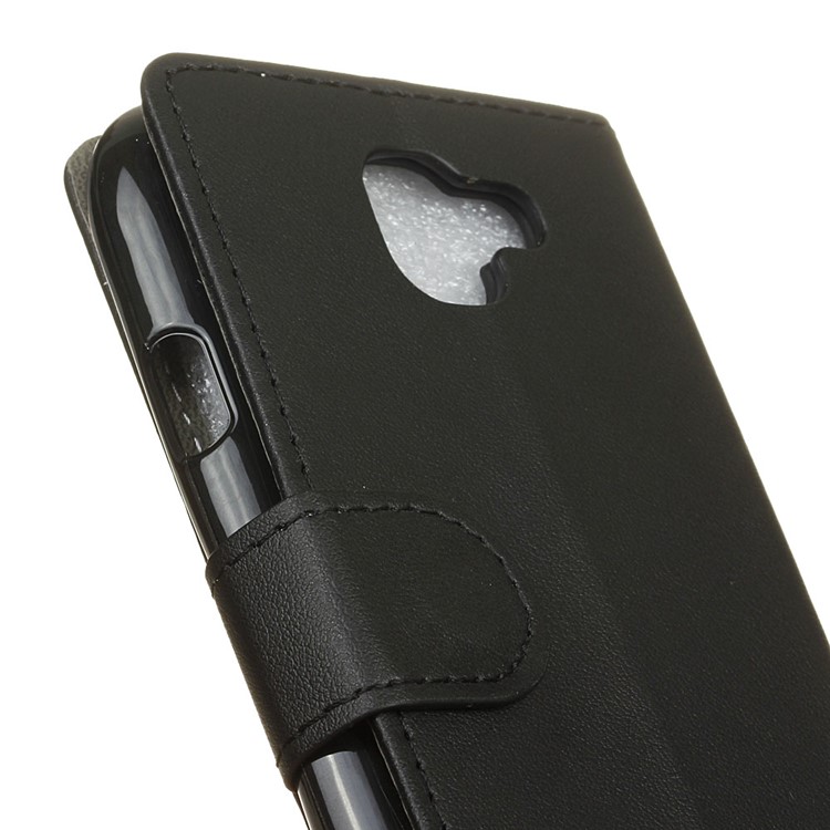 Wallet Stand Leather Mobile Phone Case for LG K3 (2017) - Black-4
