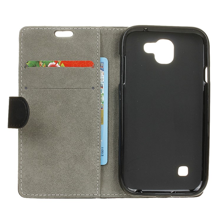 Wallet Stand Leather Mobile Phone Case for LG K3 (2017) - Black-5