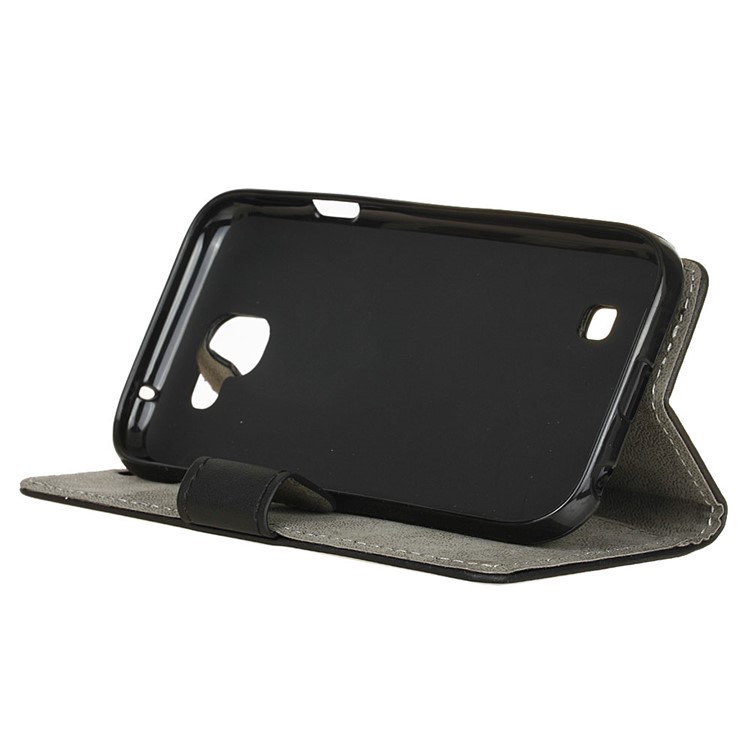 Wallet Stand Leather Mobile Phone Case for LG K3 (2017) - Black-6