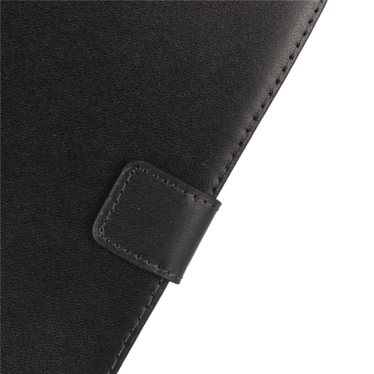 For LG V20 Genuine Split Leather Wallet Phone Case with Stand - Black-5