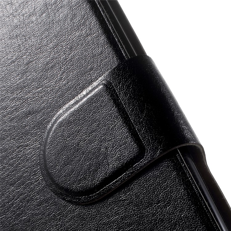 Crazy Horse PU Leather Case with Card Holder for LG K10 (2017) Built-in Steel Sheet - Black-6