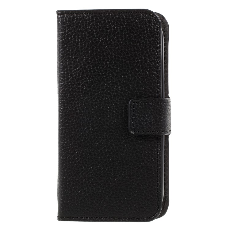 Litchi Texture Leather Wallet Case for LG K3 (2017) - Black-3