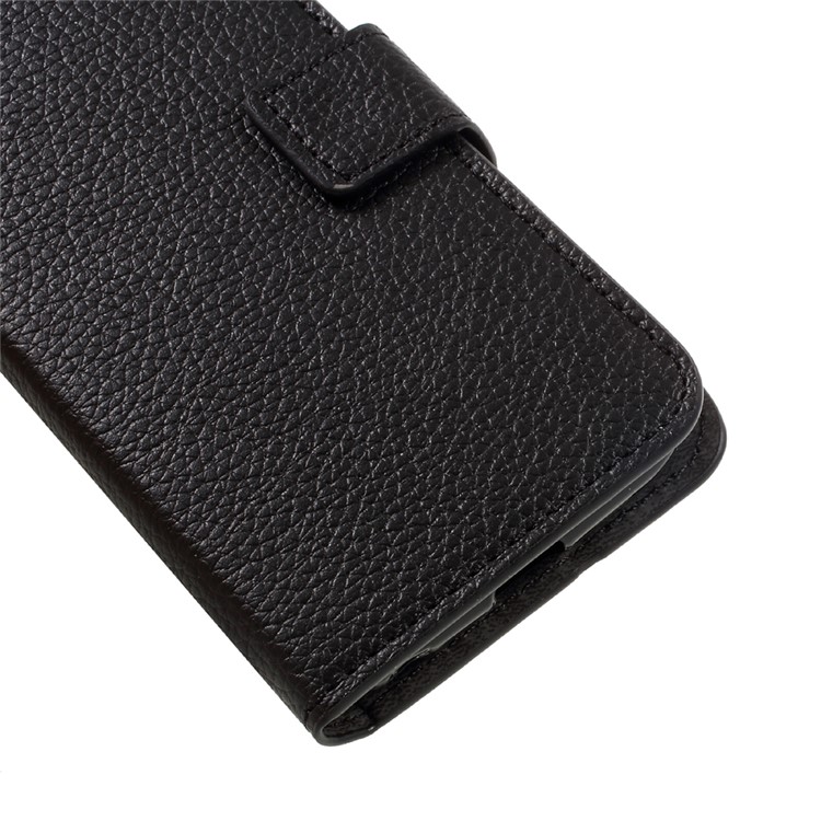 Litchi Texture Leather Wallet Case for LG K3 (2017) - Black-7