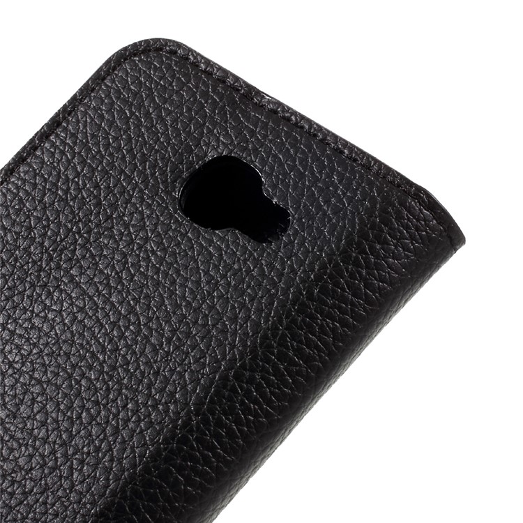 Litchi Texture Leather Wallet Case for LG K3 (2017) - Black-8