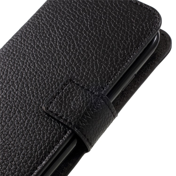 Litchi Texture Leather Wallet Case for LG K3 (2017) - Black-9