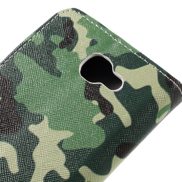 Patterned Leather Wallet Case for LG K3 (2017) - Camouflage Pattern-8
