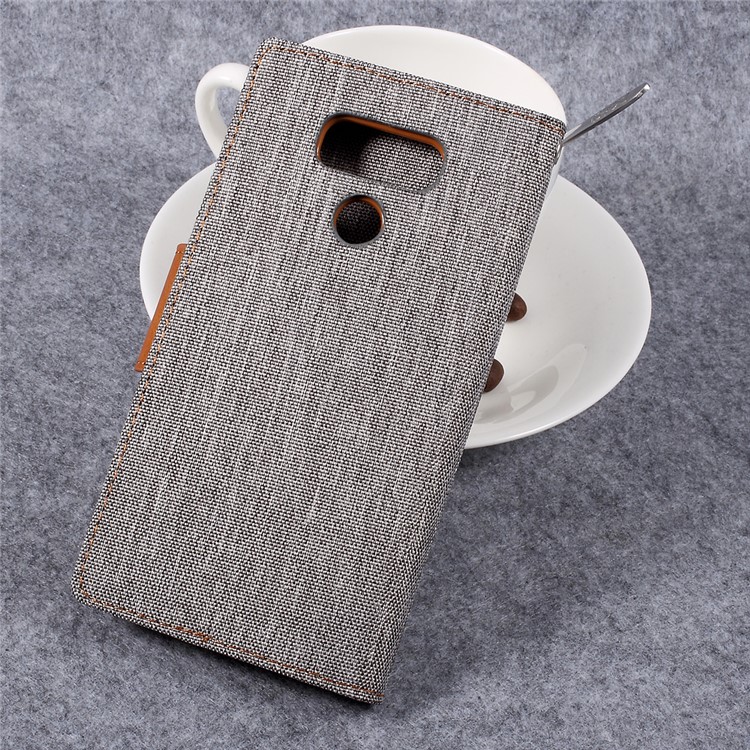 MERCURY GOOSPERY for LG G6 Canvas Diary Leather Wallet Phone Case - Grey-2