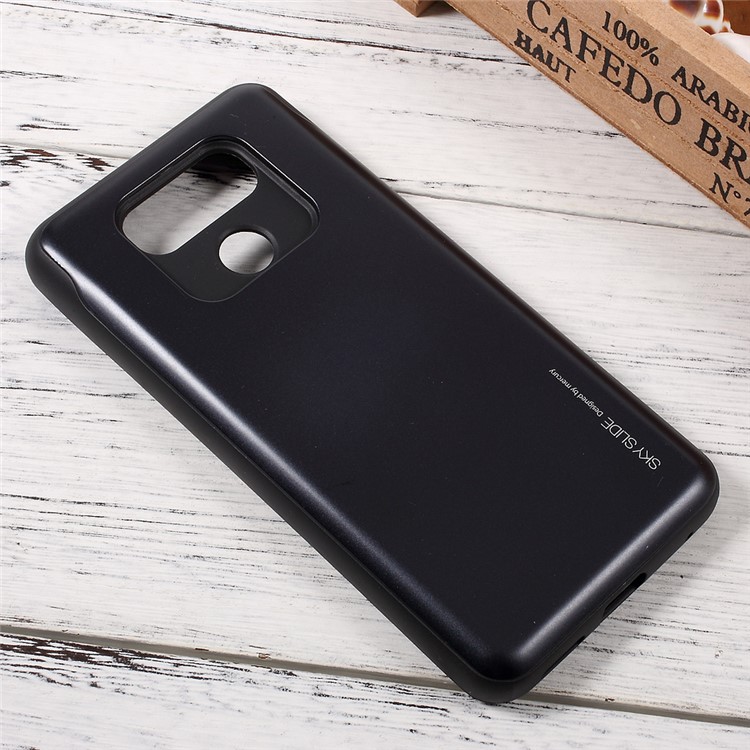 MERCURY GOOSPERY Sky Sliding Hybrid Card Holder Phone Case (TPU + PC) for LG G6 - Black-3