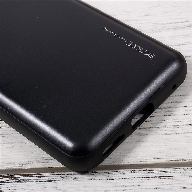 MERCURY GOOSPERY Sky Sliding Hybrid Card Holder Phone Case (TPU + PC) for LG G6 - Black-5