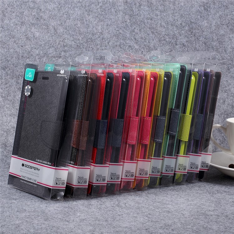 MERCURY GOOSPERY Fancy Diary Leather Wallet Mobile Case for LG G6 - Black-13