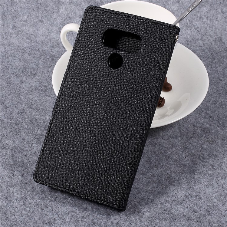 MERCURY GOOSPERY Fancy Diary Leather Wallet Mobile Case for LG G6 - Black-2