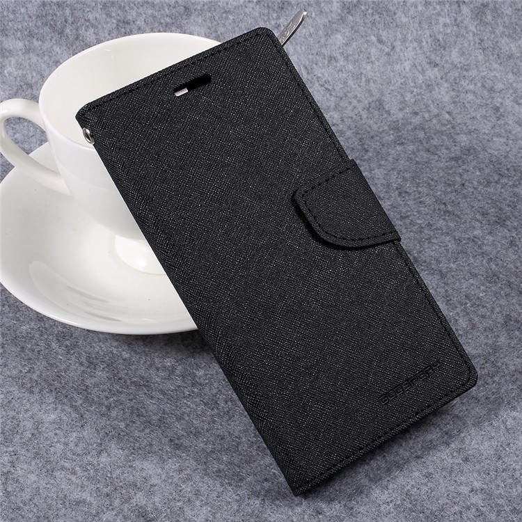 MERCURY GOOSPERY Fancy Diary Leather Wallet Mobile Case for LG G6 - Black-3
