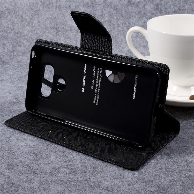 MERCURY GOOSPERY Fancy Diary Leather Wallet Mobile Case for LG G6 - Black-8