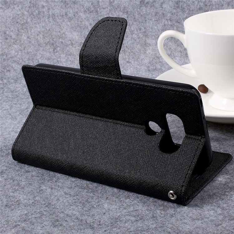 MERCURY GOOSPERY Fancy Diary Leather Wallet Mobile Case for LG G6 - Black-9