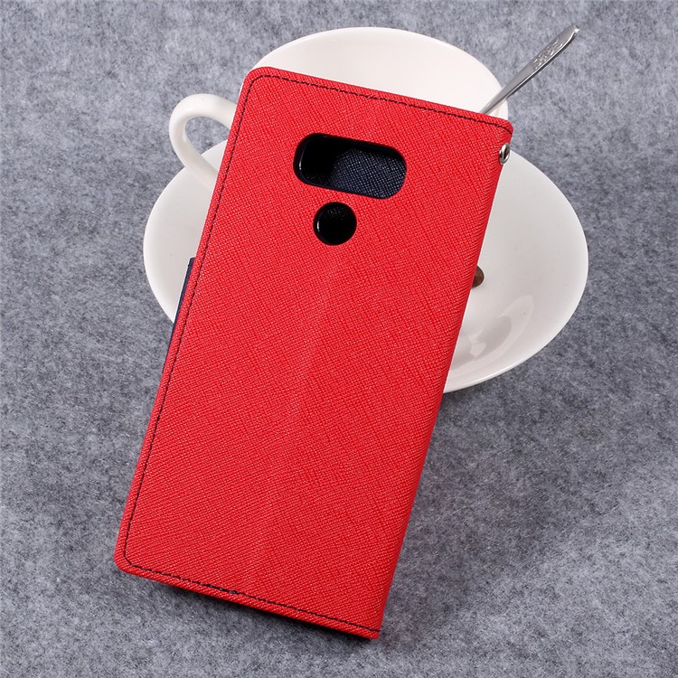 MERCURY GOOSPERY Fancy Diary Wallet Leather Phone Cover for LG G6 - Red-2