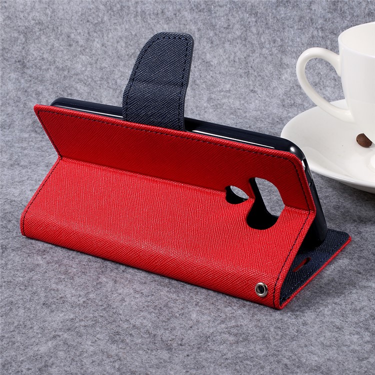 MERCURY GOOSPERY Fancy Diary Wallet Leather Phone Cover for LG G6 - Red-5