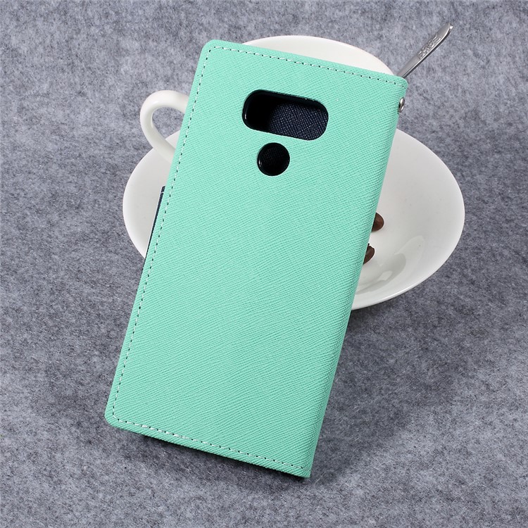 MERCURY GOOSPERY for LG G6 Fancy Diary Wallet Leather Mobile Shell - Cyan-2