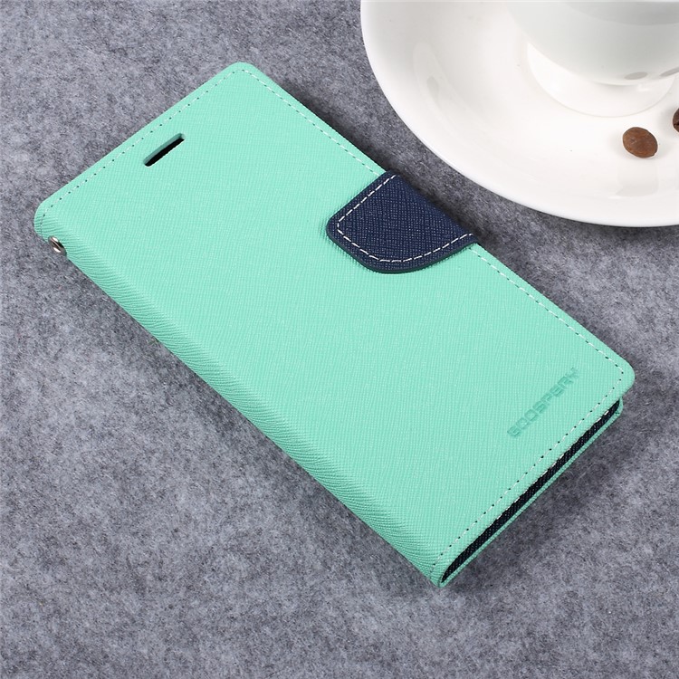 MERCURY GOOSPERY for LG G6 Fancy Diary Wallet Leather Mobile Shell - Cyan-3