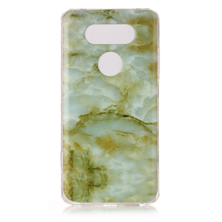 Marble Pattern IMD TPU Cellphone Case for LG V20 - Light Green-2