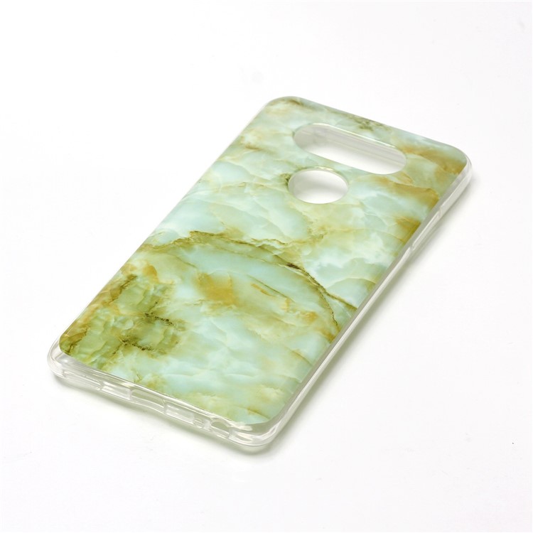 Marble Pattern IMD TPU Cellphone Case for LG V20 - Light Green-3